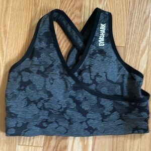 Gymshark Black and Gray Sports Bra